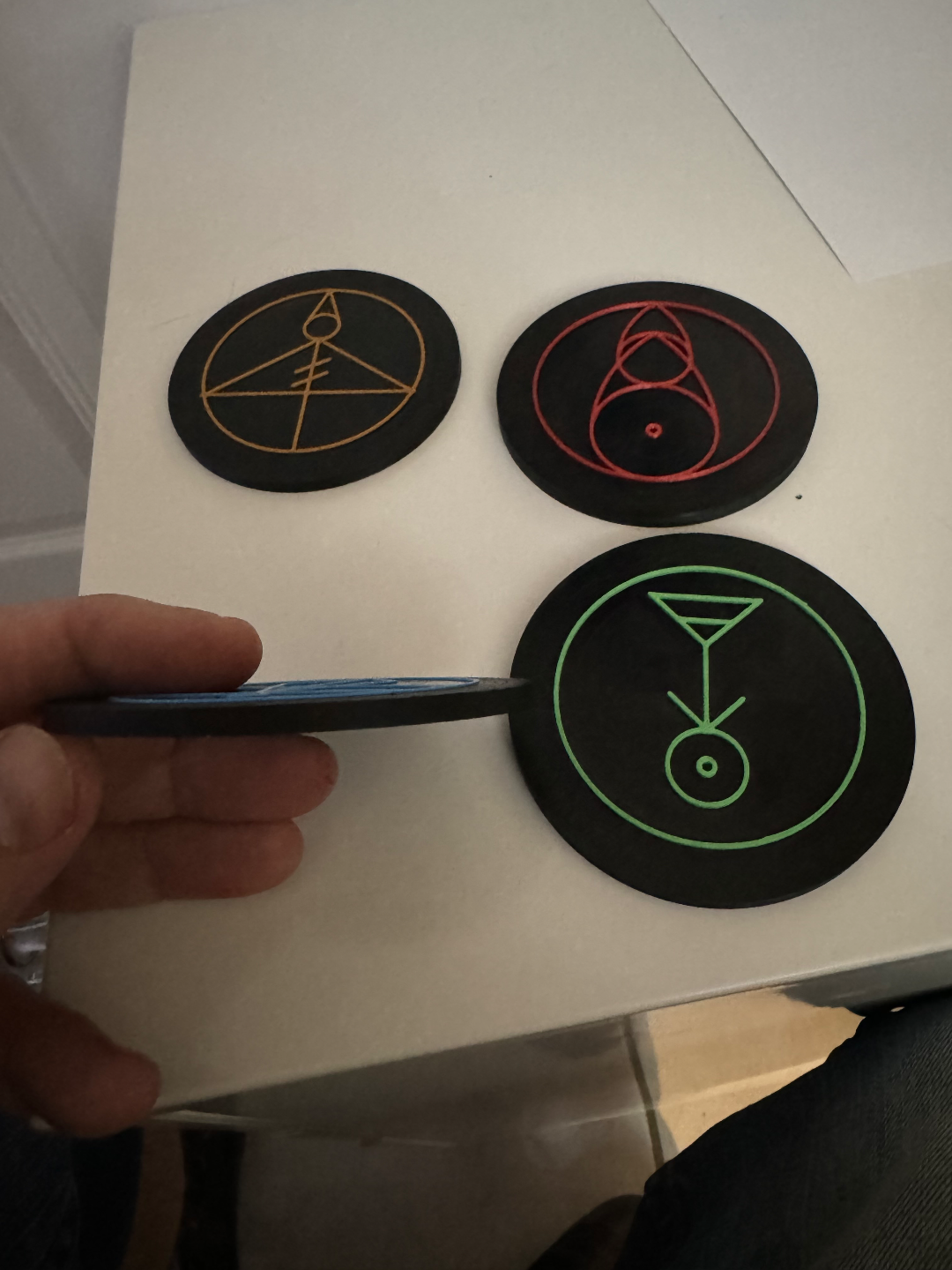 The Owl House: Magic Glyph's - Coaster Set! (Light, Ice, Plant, Fire)