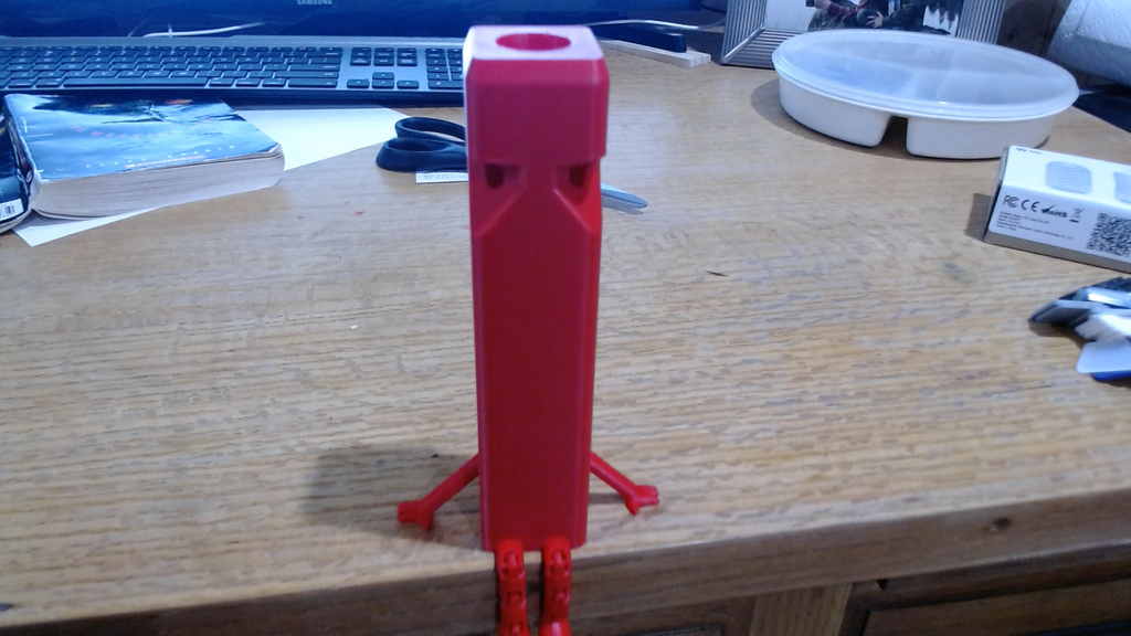 Train whistle with legs