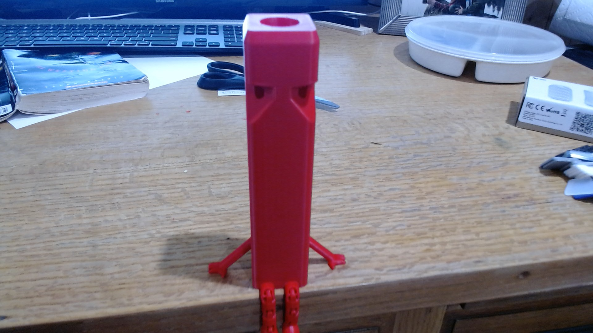 Train whistle with legs