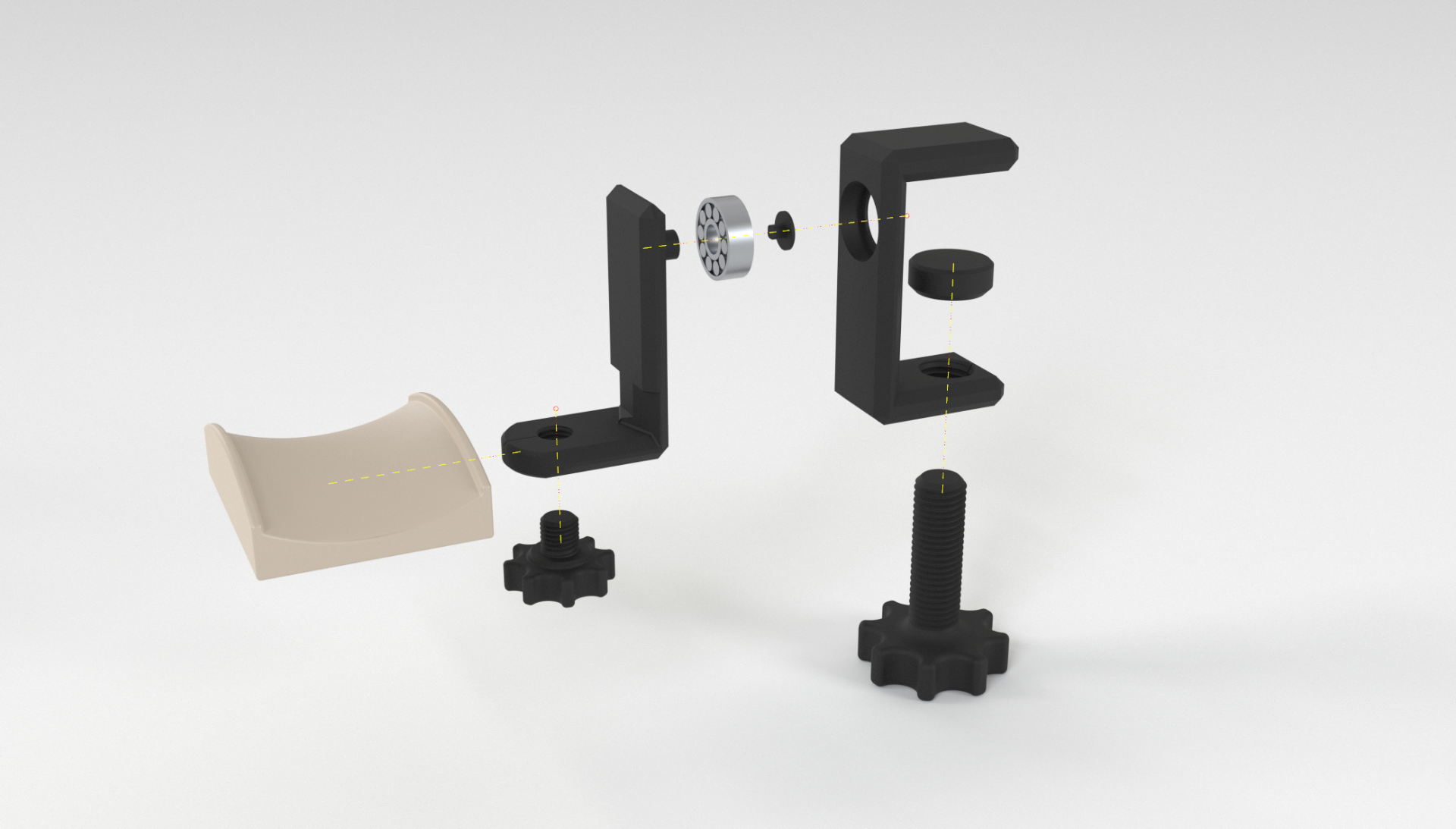 Clamping Headphones Rest (v2 updated)