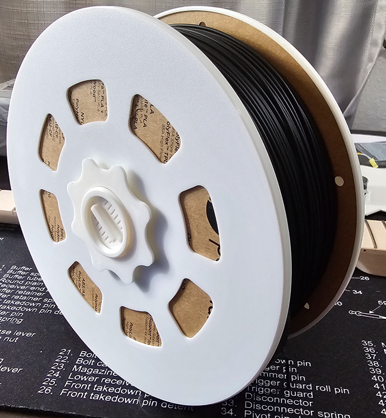 Universal Cardboard Spool Adapter by RC3D