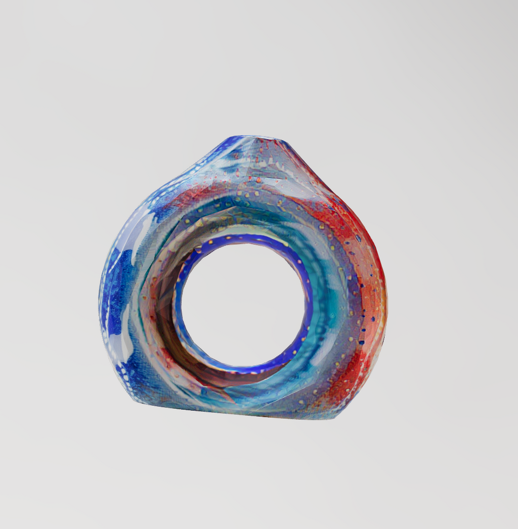 low poly vase