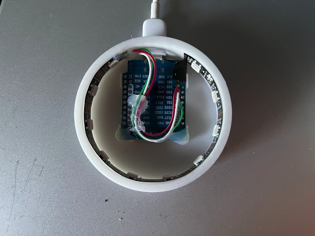 ESP32 D1 Mini Pusheen Cat lamp Base