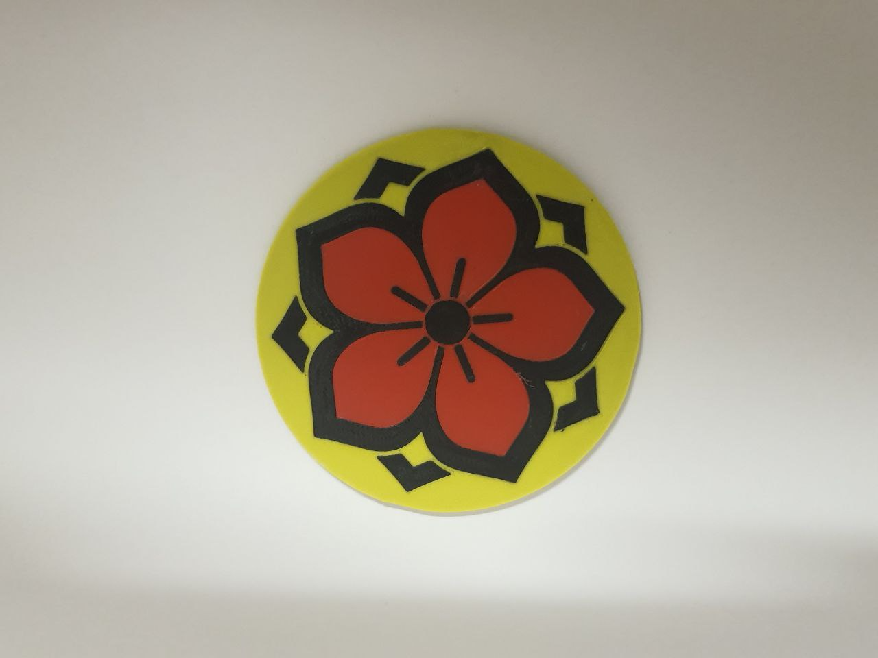 Color Flower Coaster Set Mug