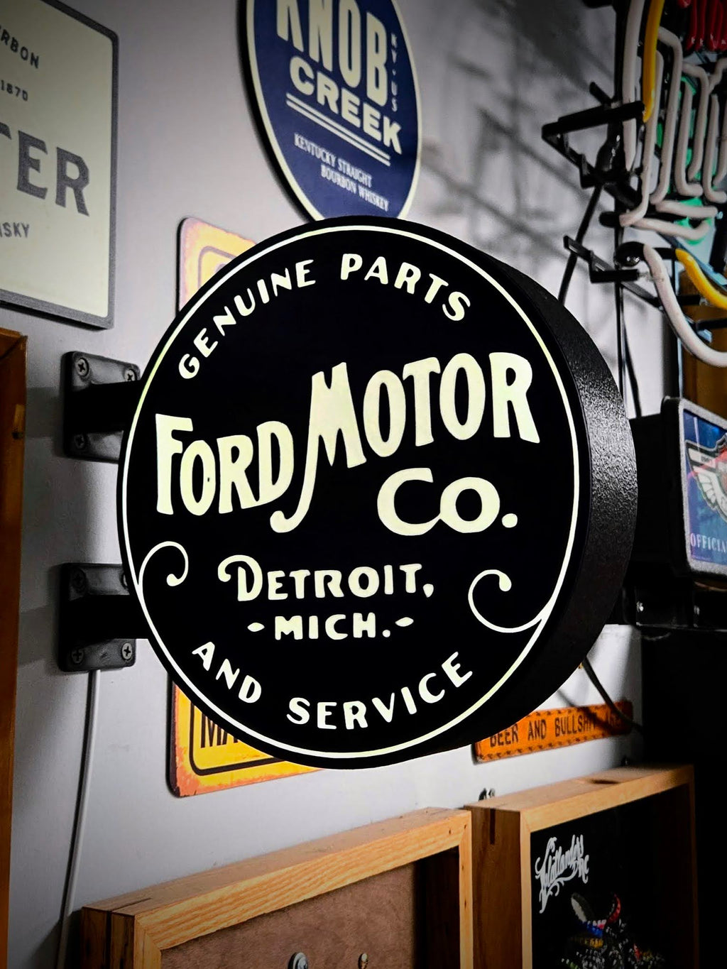 FORD SERVICE - 2-Sided Gas Station Lightbox Sign