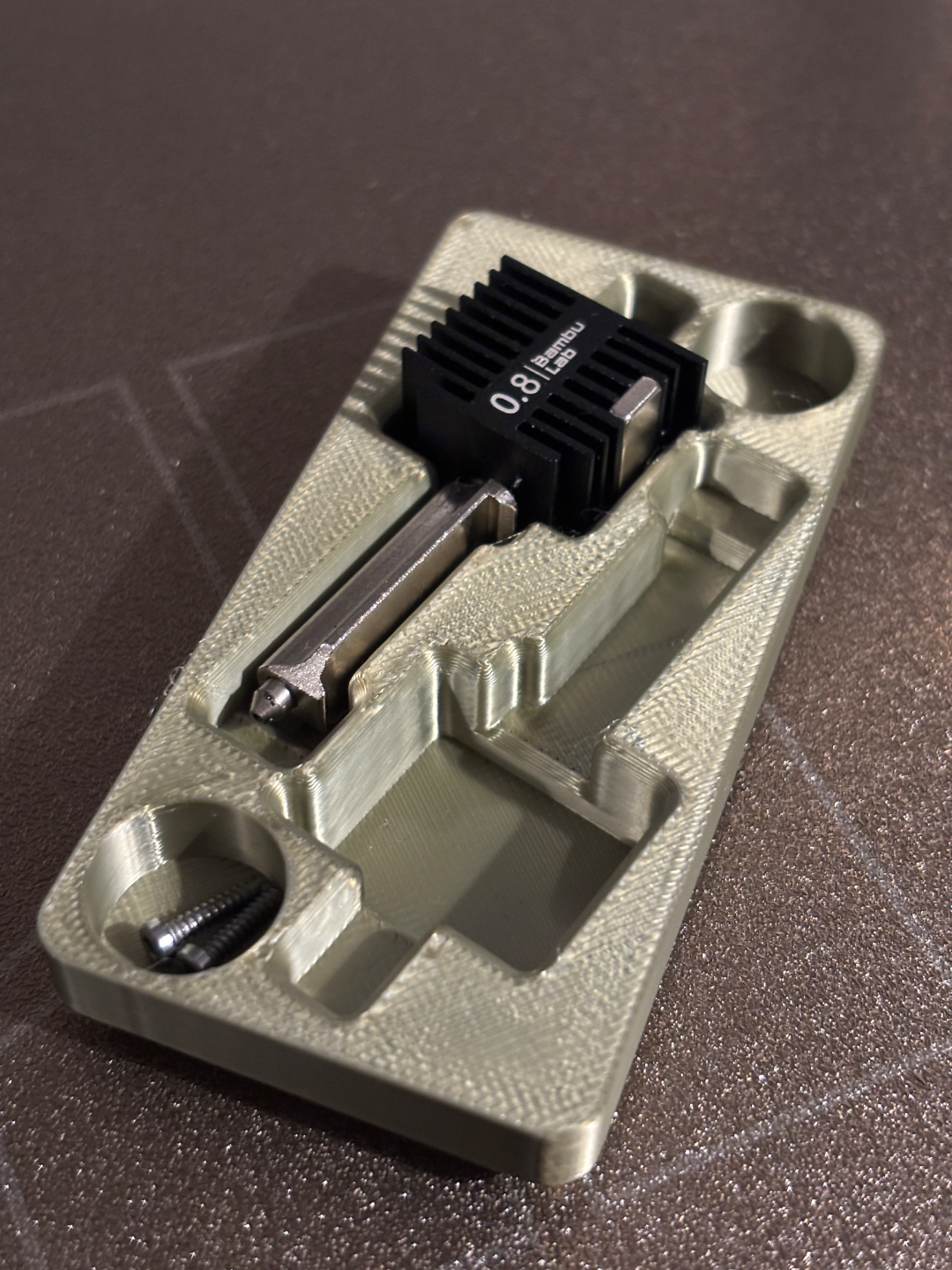 Gridfinity A1/mini hotend holder (updated)