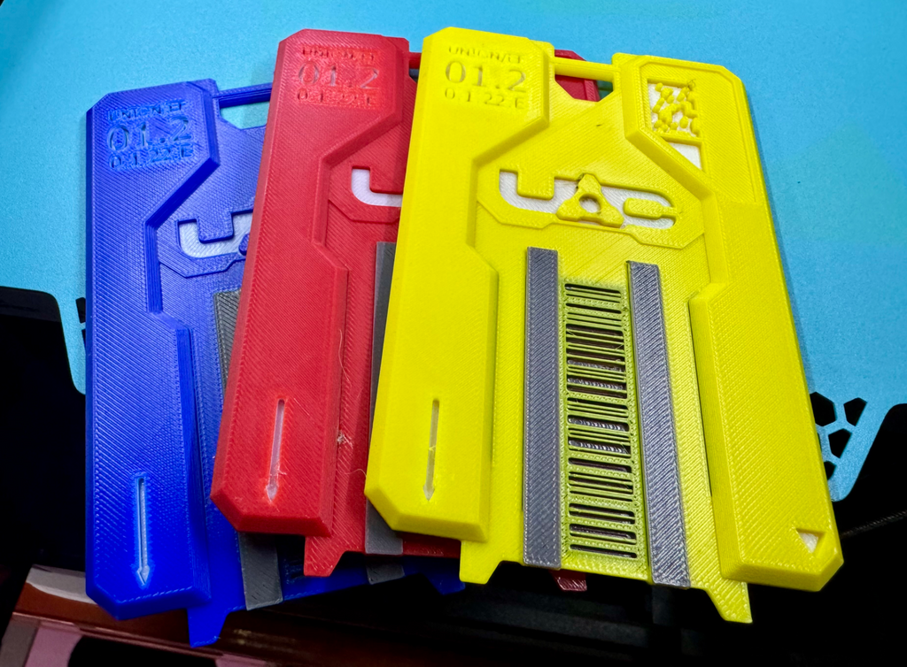 DOOM KeyCards - Red, Blue & Yellow Set