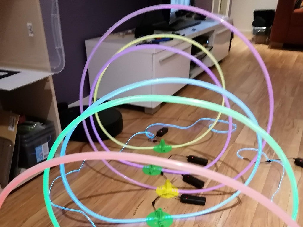 Led drone gates / rings for microwhoops