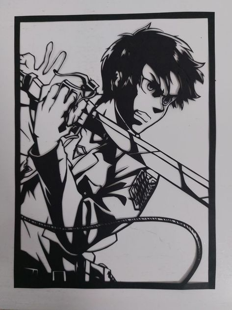 wall art 2d - attack of titan