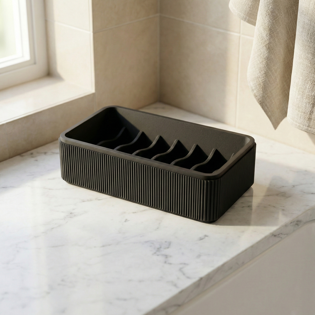 WaveFlow Soap Dish Organizer