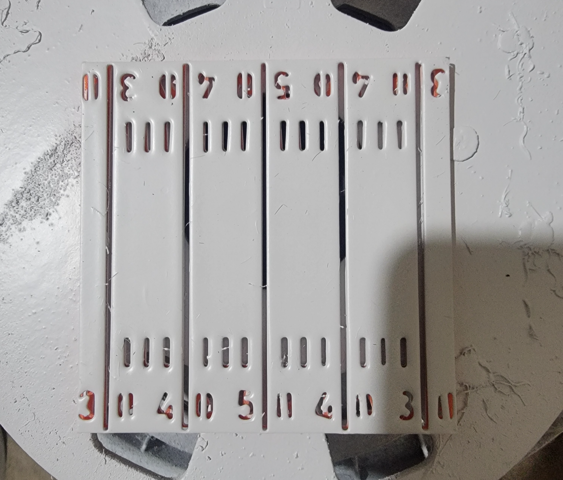 Football yard lines stencil