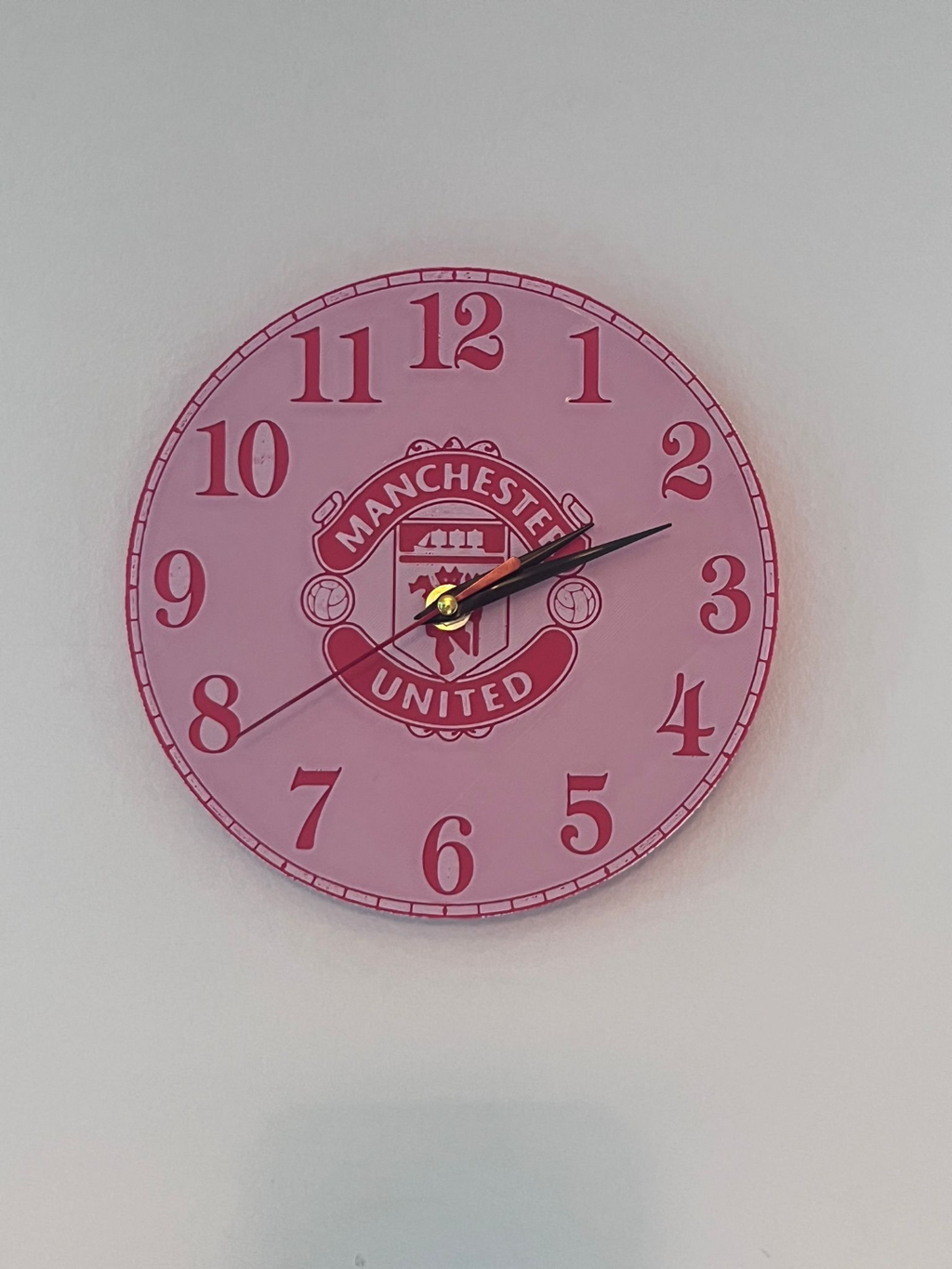 manchester united hueforge clock face