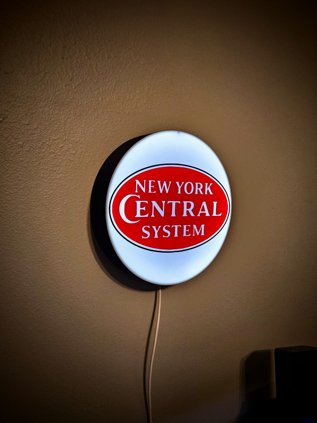 Wall Mount Box for Round Lightbox (Lens Ready)