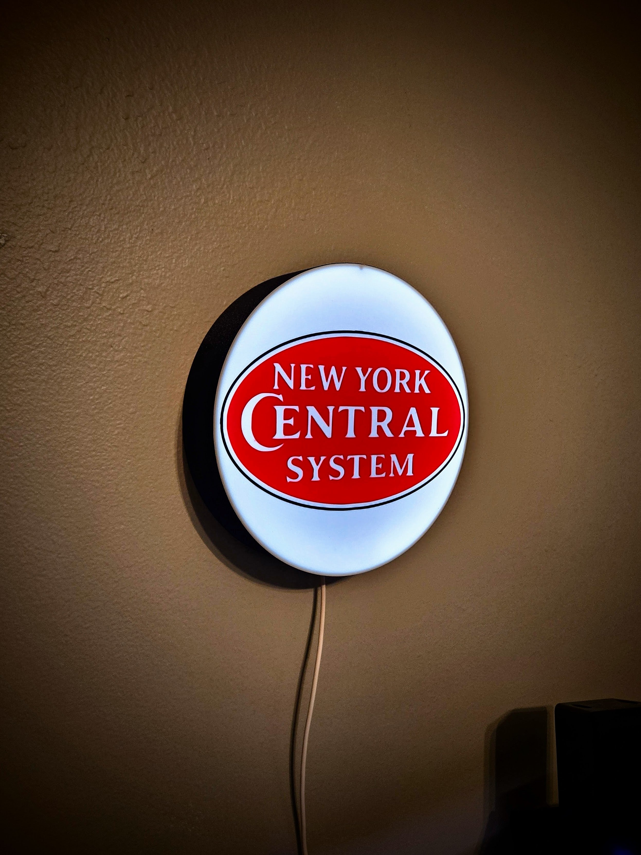 Wall Mount Box for Round Lightbox (Lens Ready)