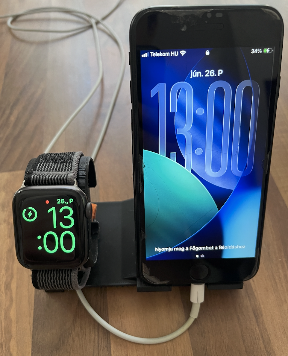 IPhone and Apple Watch charging stand