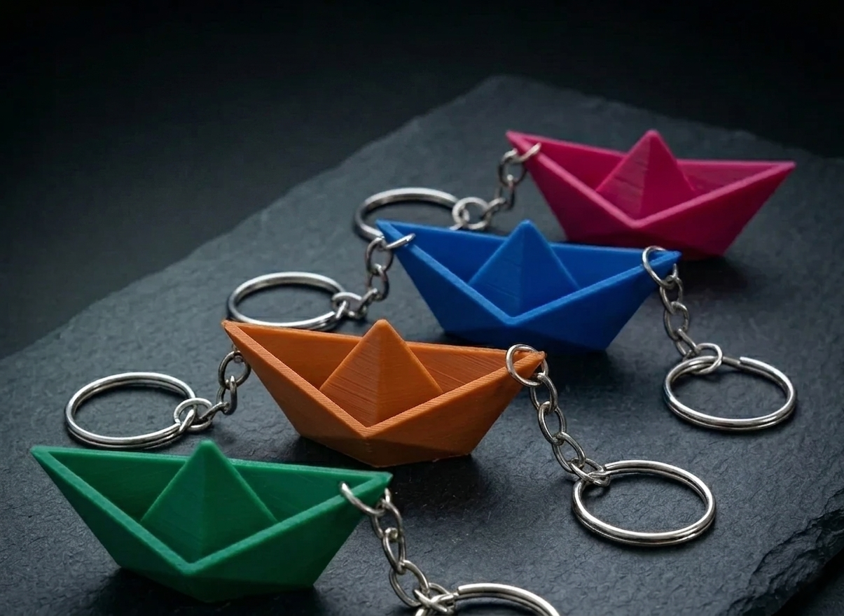Portachiavi Barchetta di Carta, PaperBoat Keychain