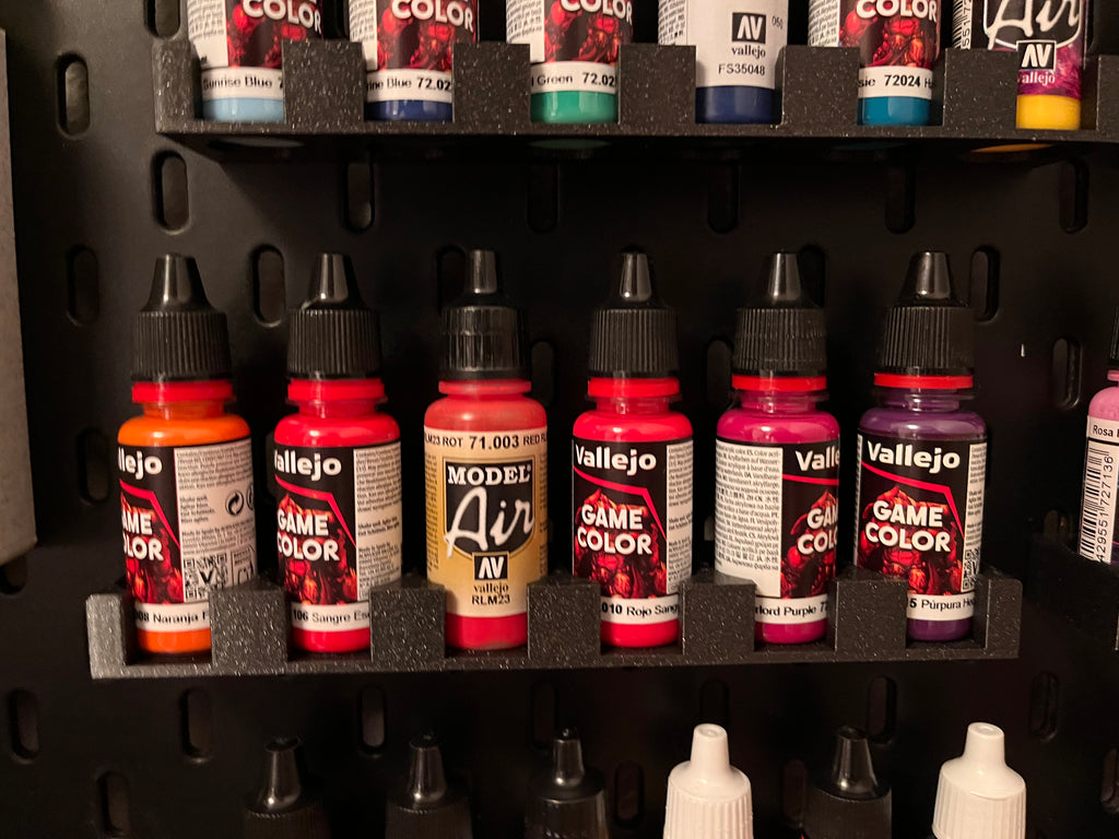 Skadis / Skådis - miniature paint holder (Vallejo / Citadel / Pro Acryl)