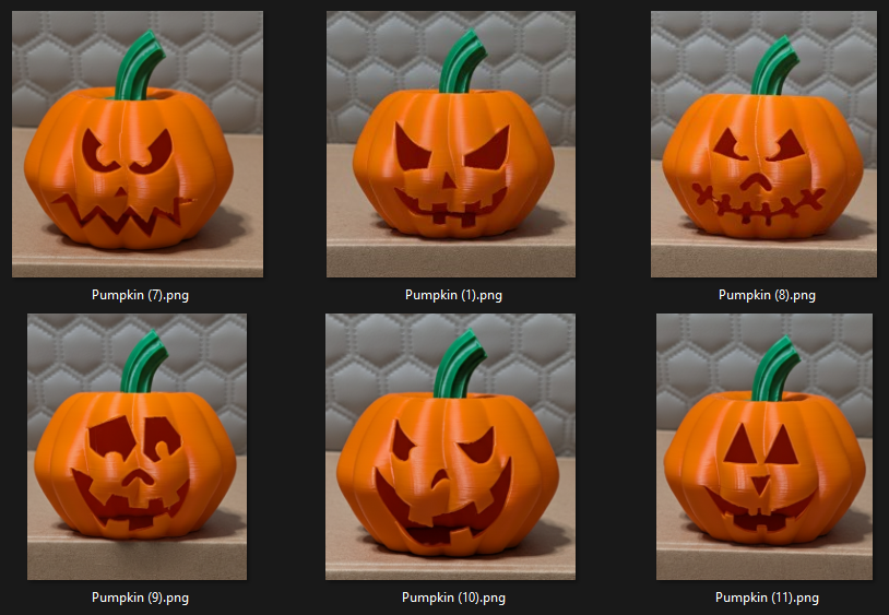 35 faces - Pumpkin tea light