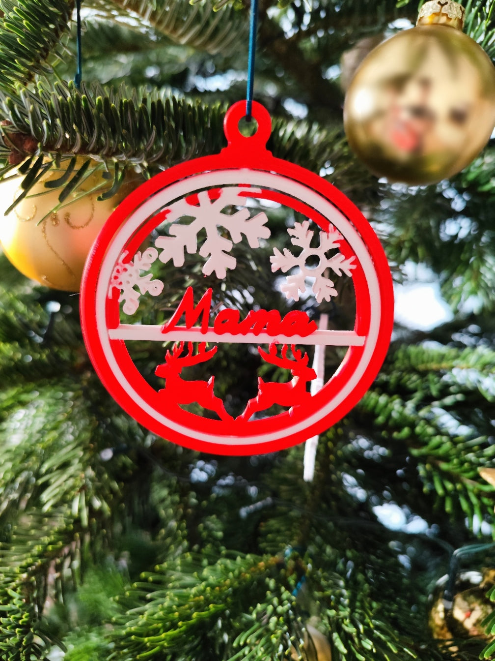 Tannenbaum Ornament (Mama und Papa) Geschenk