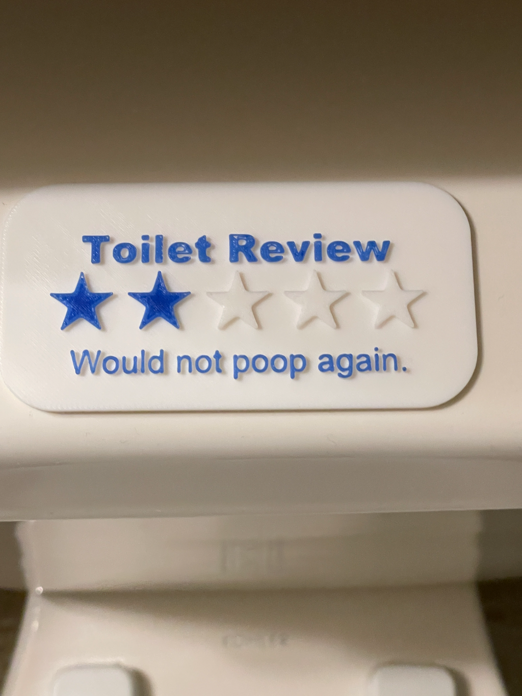 Funny Toilet Sign Multicolor