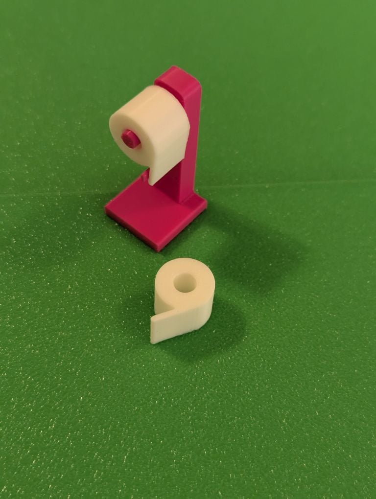 Tiny Toilet Paper and Holder