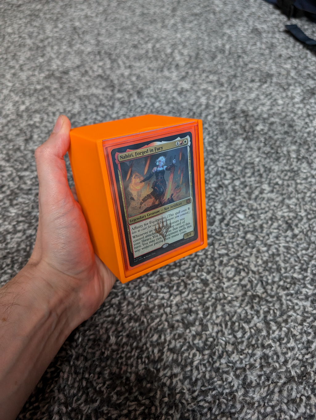Commander Deck Box with Toploader lid