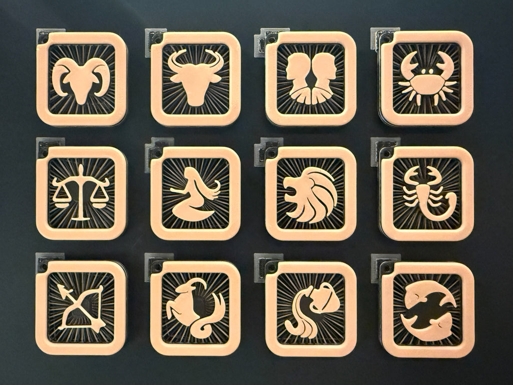 Portachiavi con segni zodiacali