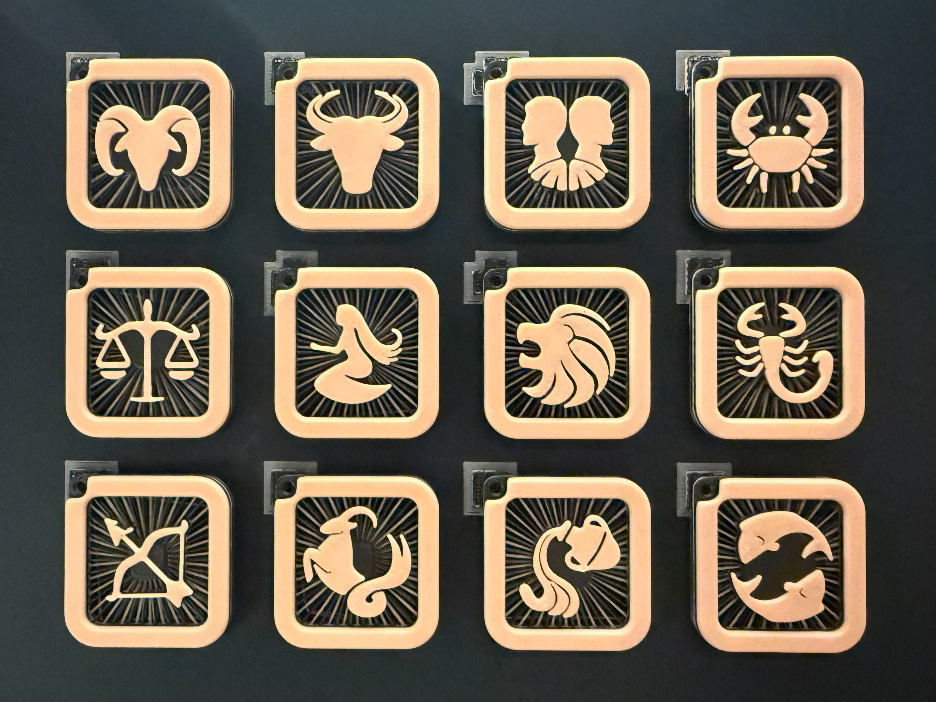Portachiavi con segni zodiacali