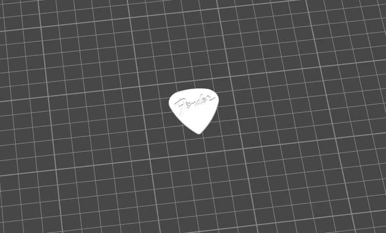 Fender guitar pick
