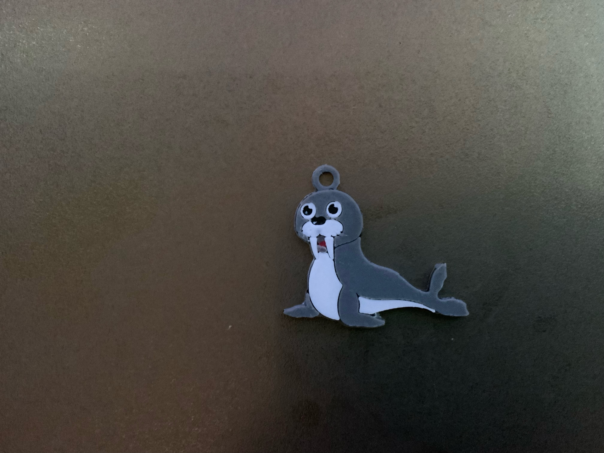 cute animal, wally the walrus keychain \ necklace charm (free for commercial use)