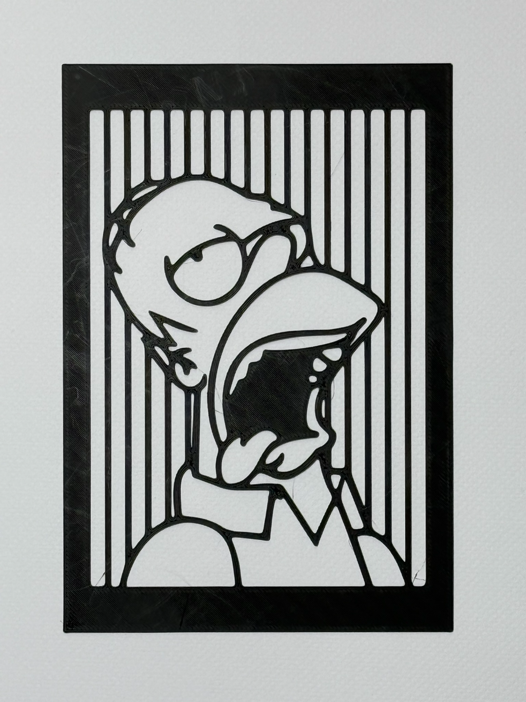 Homer Simpson silhouette (wall art)
