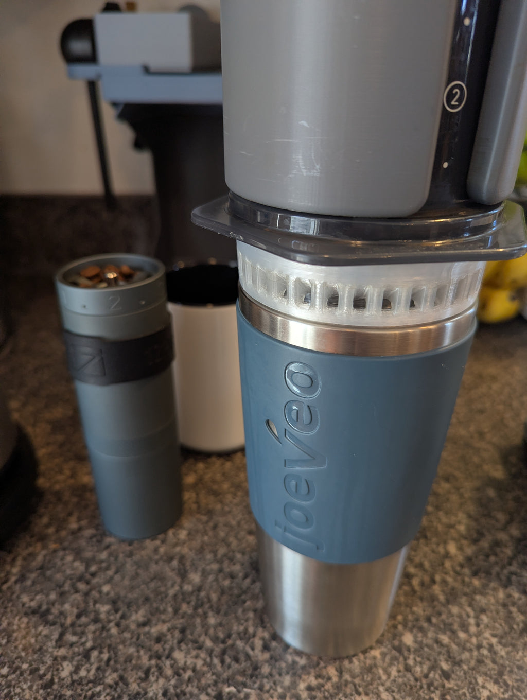 AeroPress XL coffee maker coupler for joeveo mug