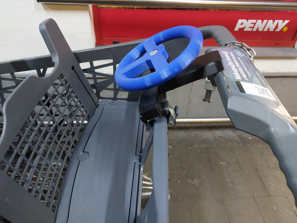 Shopping cart steering wheel for kids