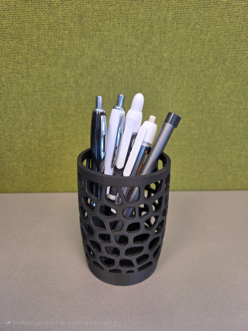 Organic pen holder / desk organizer
