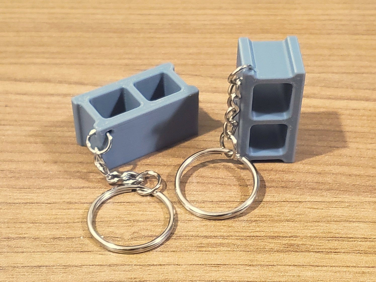 Cinder Block Brick Keychain
