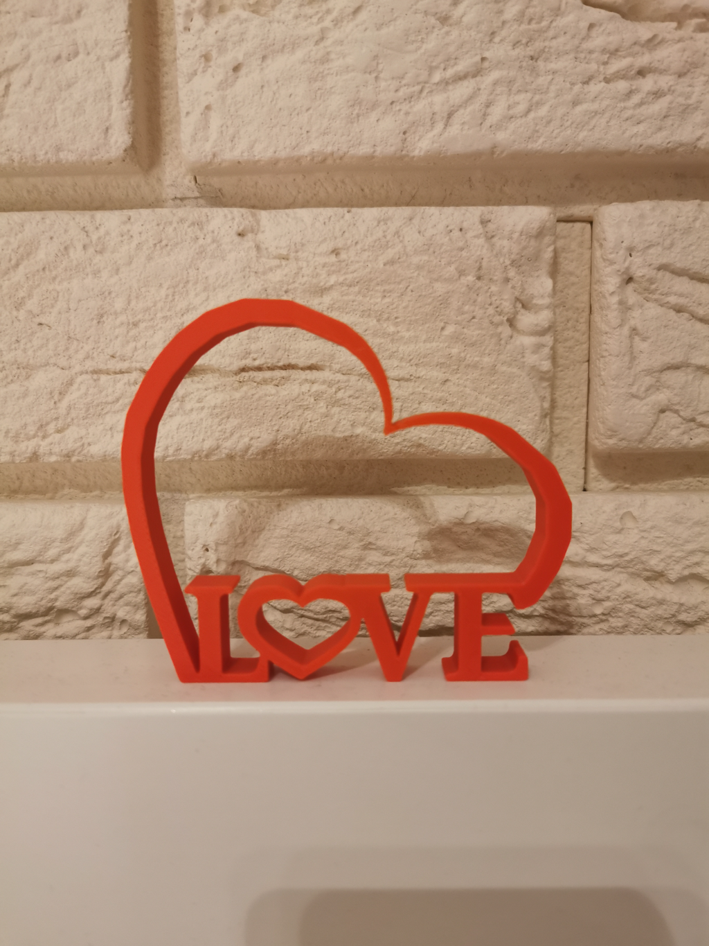 Valentine's Day Heart, LOVE Ornament