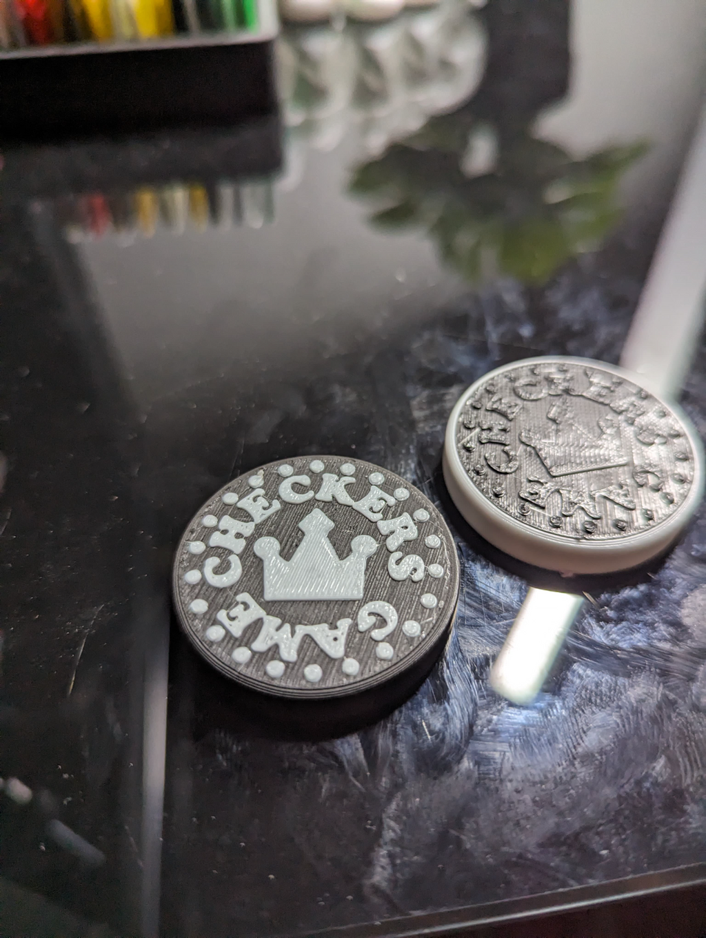 Checkers Game Coin
