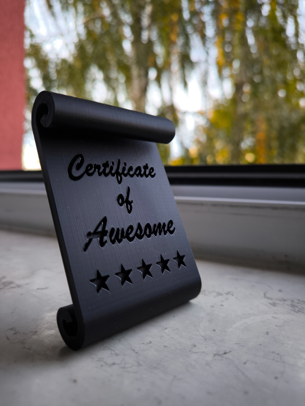 Certificate of Awesome