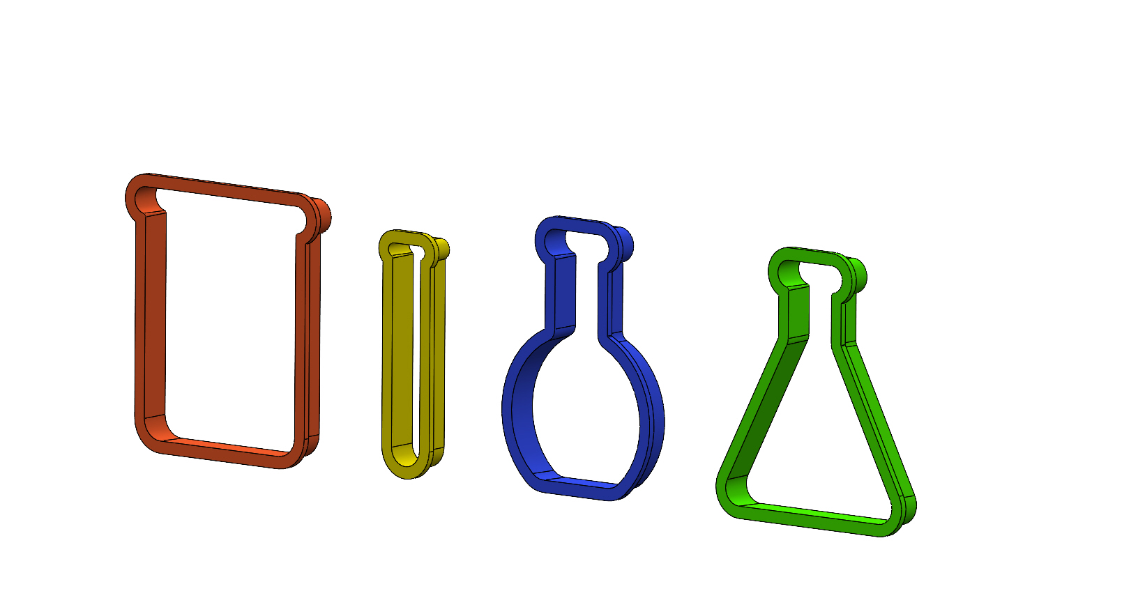 Chemistry cookie cutters