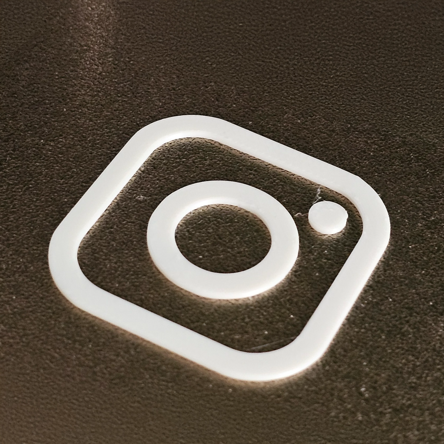 Instagram Logo - 3D Printed (No Text)