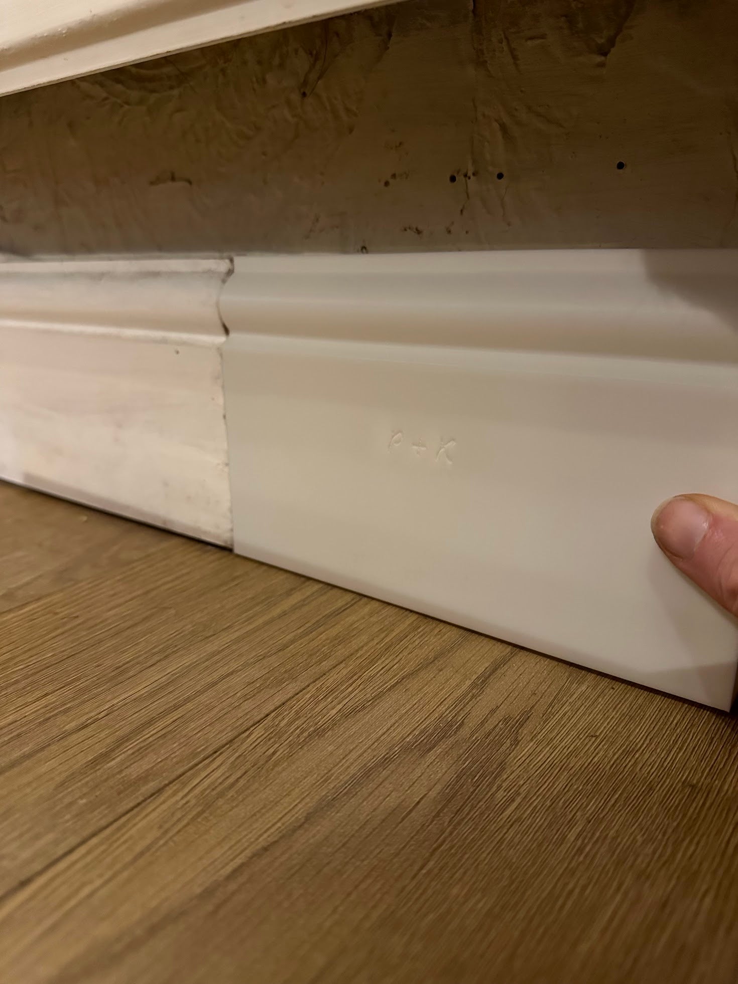 Printable Skirting Board with 45° End Cap