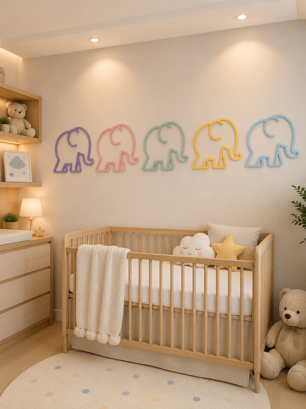 moldura elefante para decoração