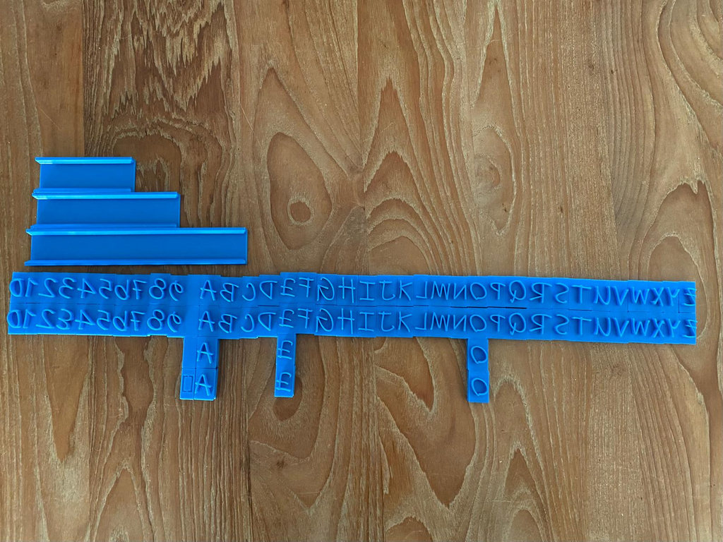 Alphabets Clay Stamp - Inkfree Font