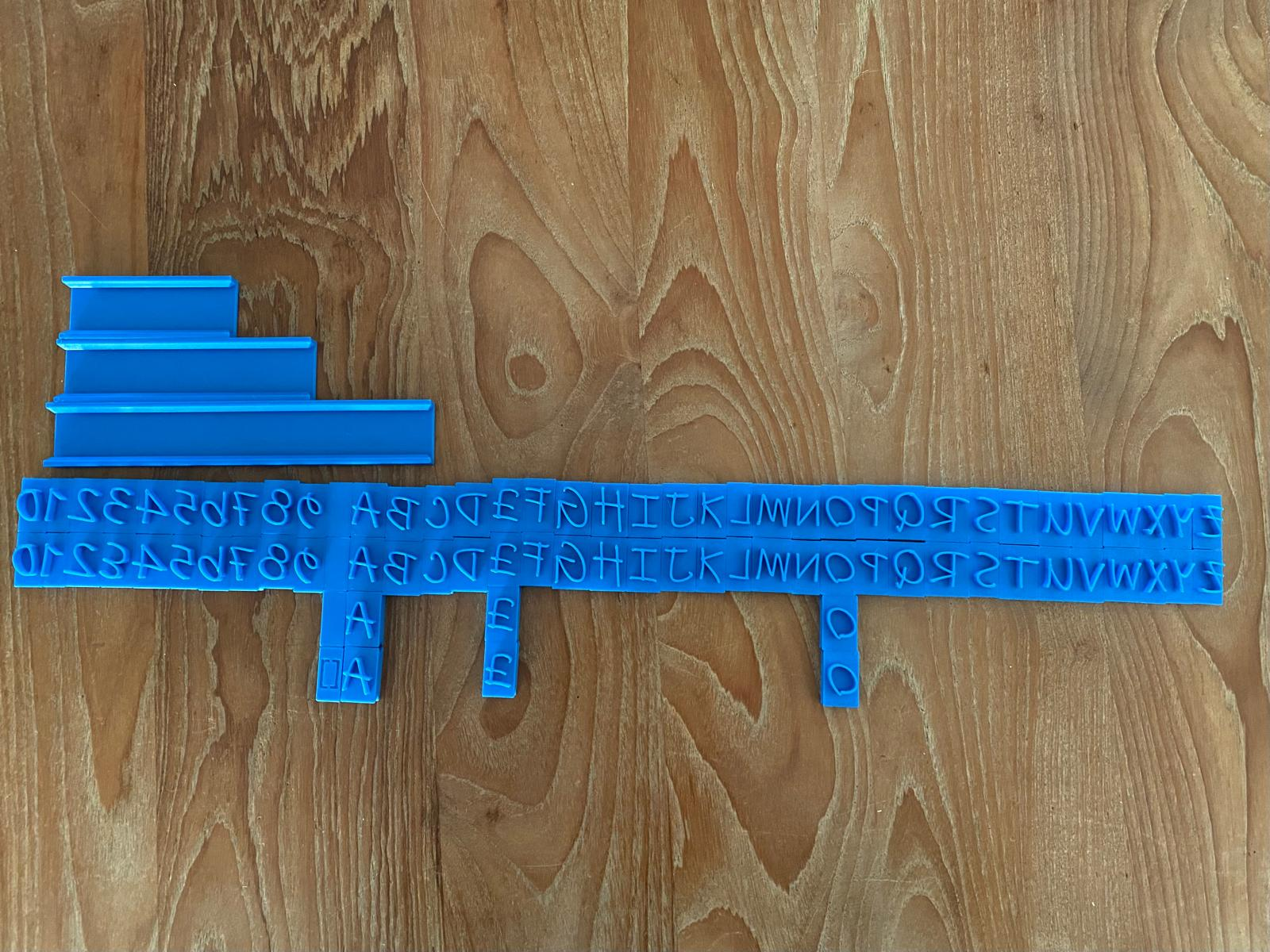 Alphabets Clay Stamp - Inkfree Font