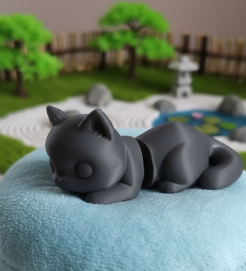 Little Flexi Cat and Keychain