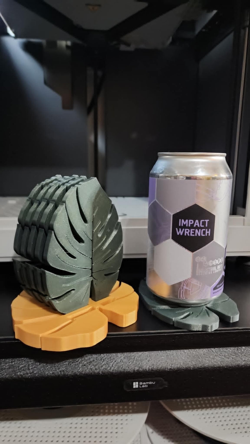 monstera coaster set