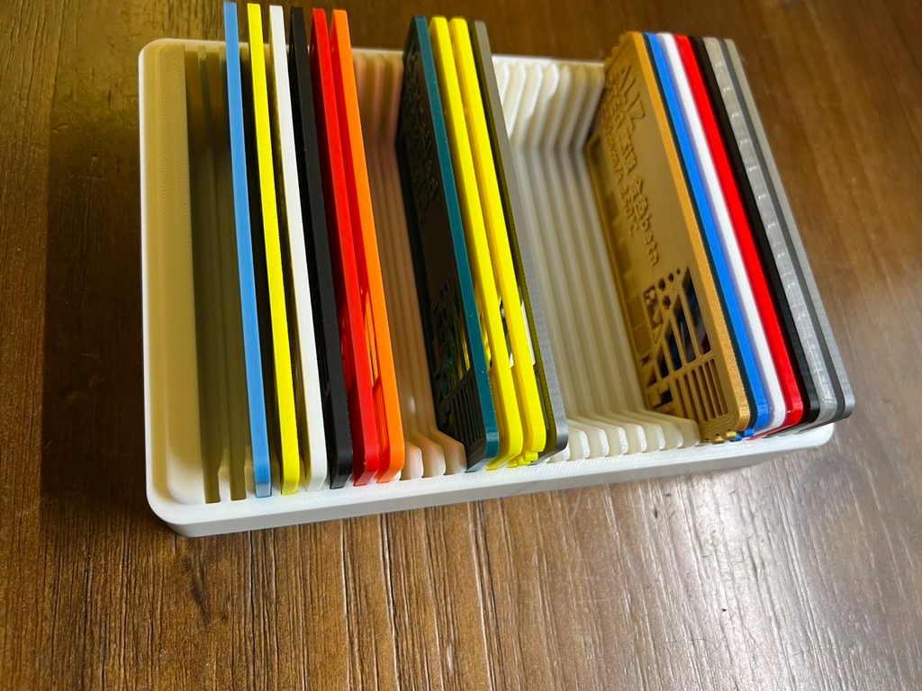 Filament Swatch with Test and Card Box