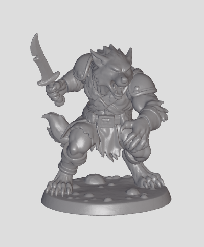 Wolf Warrior miniature