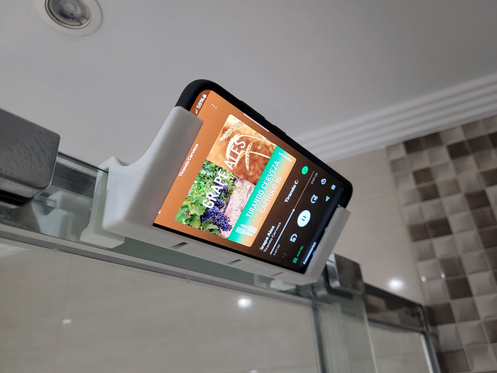 Shower Phone Holder for Samsung S24+ (8mm Glass)
