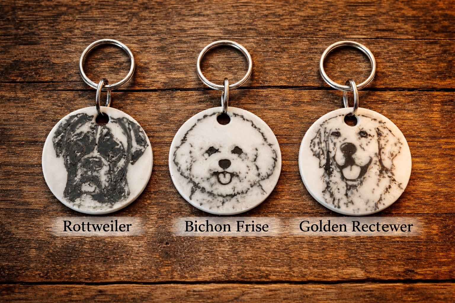 Dog keychain
